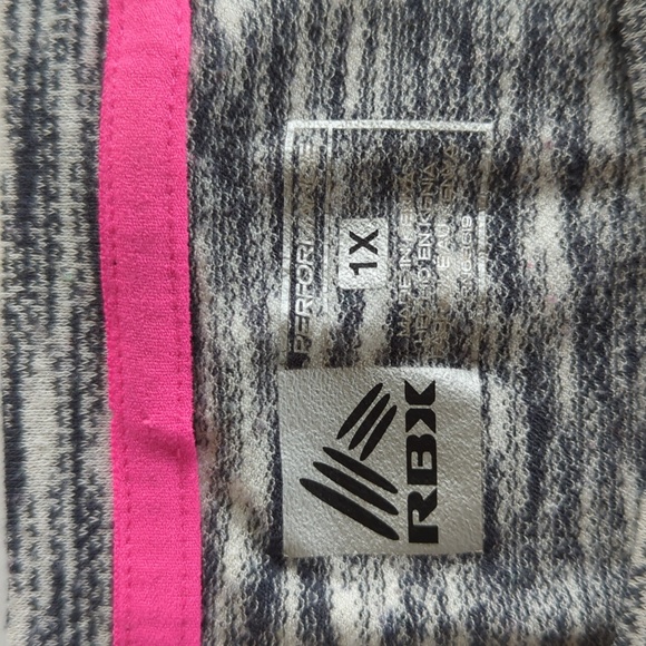 RBX Performance Long Sleeve Top PLUS 1X Black White - Picture 2 of 12